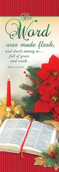 Picture of Banner The Word Was Made Flesh 2 x 6 Fabric