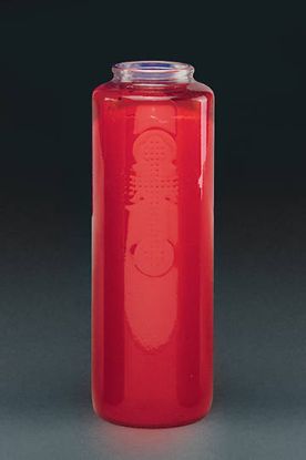 Picture of Devotional Light 6 Day Glass Ruby 8x3