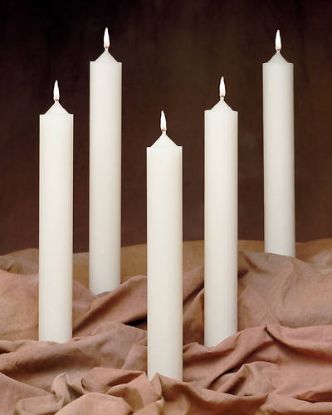 Picture of Emkay 51% Beeswax Table Altar Candle - 9" x 1-15/32"