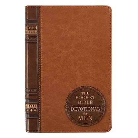 Picture of Pocket Bible Devotional Faux Leather Men