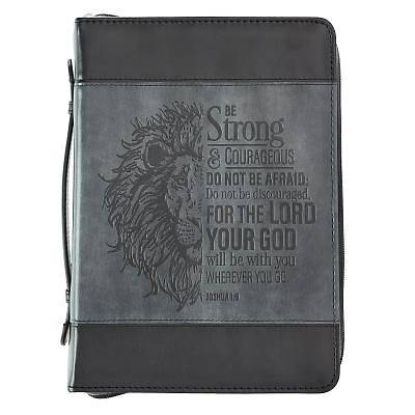 Picture of Be Strong Bible Cover Medium Luxleather Joshua 1:9