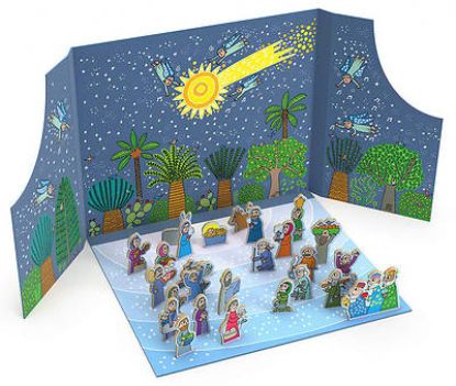 Picture of The Birth of Jesus Advent Calendar and Nativity Scene