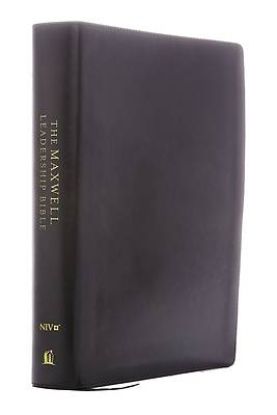 Picture of NIV Maxwell Leadership Bible, 3rd Edition, Premium Bonded Leather, Burgundy, Comfort Print