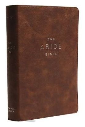 Picture of NKJV, Abide Bible, Leathersoft, Brown, Red Letter Edition, Comfort Print