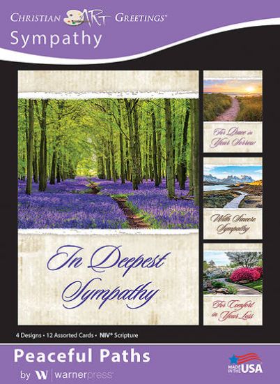 Picture of Peaceful Paths Sympathy Boxed Cards (Box of 12)