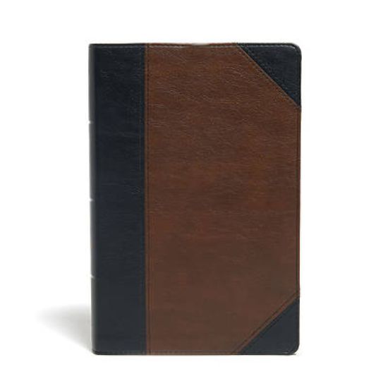Picture of KJV Large Print Personal Size Reference Bible, Brown/Black Leathertouch Indexed