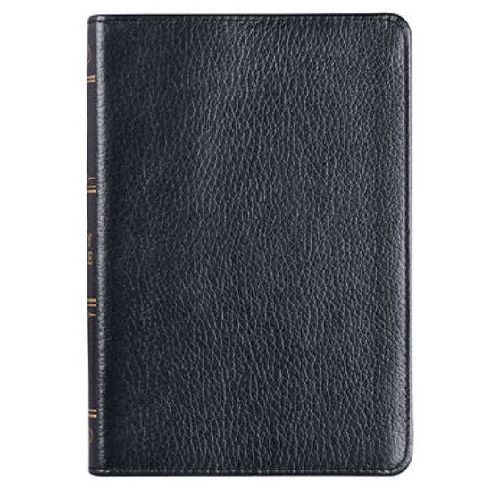 Picture of KJV Compact Bible Black Full Grain Leather