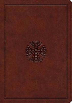 Picture of ESV Journaling Bible, Interleaved Edition (Trutone, Mahogany, Mosaic Cross Design)