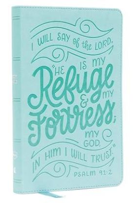 Picture of Nkjv, Thinline Youth Edition Bible, Verse Art Cover Collection, Leathersoft, Teal, Red Letter, Comfort Print