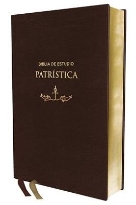 Picture of Reina Valera Revisada, Biblia de Estudio Patrística, Leathersoft, Café, Interior a DOS Colores, Palabras de Jesús En Rojo