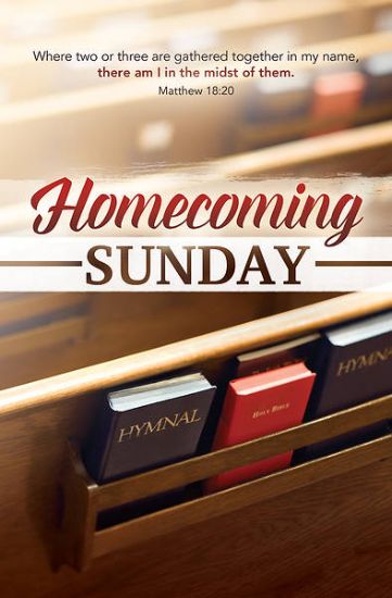 Picture of Homecoming Sunday Regular Size Bulletin