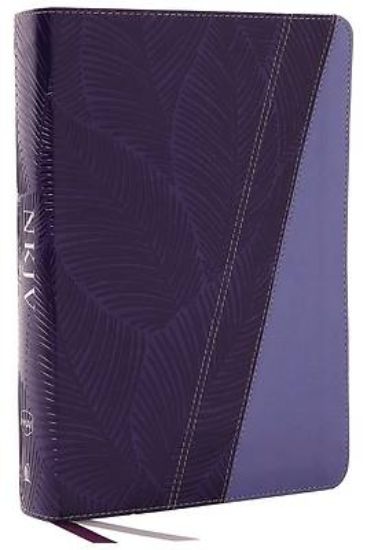 Picture of NKJV Study Bible, Leathersoft, Purple, Full-Color, Comfort Print