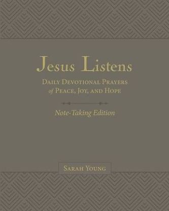 Picture of Jesus Listens Note-Taking Edition, Leathersoft, Gray, with Full Scriptures