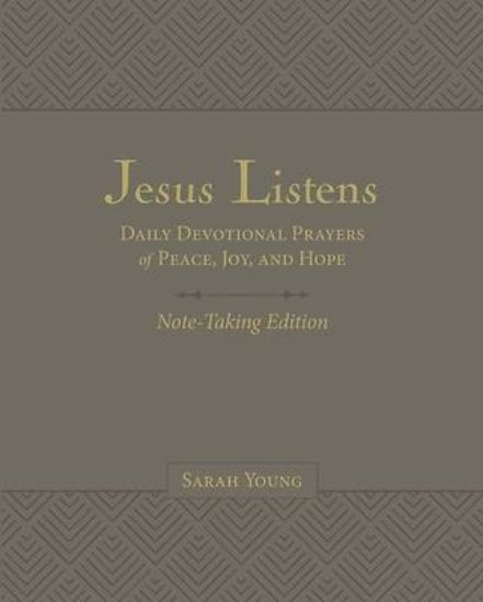 Picture of Jesus Listens Note-Taking Edition, Leathersoft, Gray, with Full Scriptures
