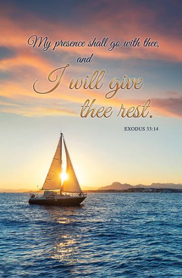 Picture of I Will Give You Rest Regular Size Bulletin