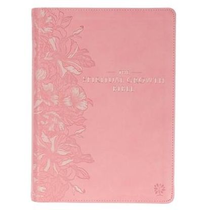 Picture of The Spiritual Growth Bible, Study Bible, NLT - New Living Translation Holy Bible, Faux Leather, Pink