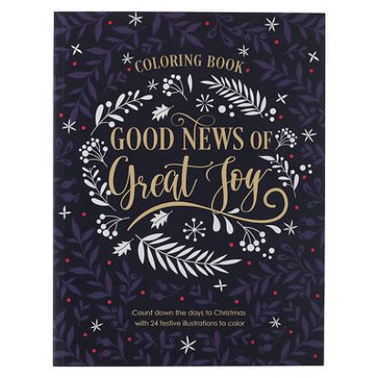 Picture of Good News of Great Joy Christmas Coloring Book for Women and Teens with Christian Scripture