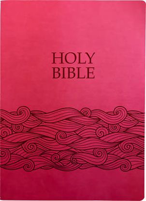 Picture of Kjver Holy Bible, Wave Design, Large Print, Berry Ultrasoft