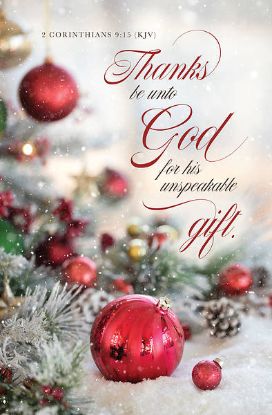 Picture of Thanks Be Unto God Gift Christmas Bulletin