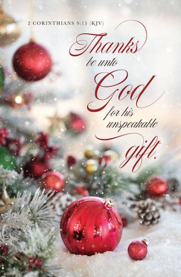 Picture of Thanks Be Unto God Gift Christmas Bulletin