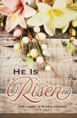 Picture of He Is Risen Easter Regular Size Bulletin