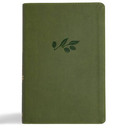 Picture of CSB Giant Print Reference Bible, Digital Study Edition, Olive Leathertouch