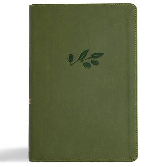 Picture of CSB Giant Print Reference Bible, Digital Study Edition, Olive Leathertouch