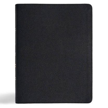Picture of CSB Men of Character Bible, Revised and Updated, Black Genuine Leather, Indexed