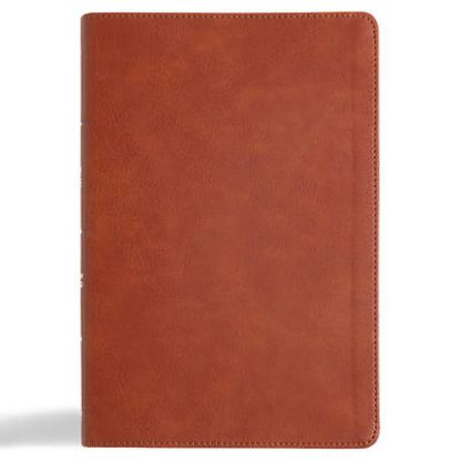 Picture of CSB Giant Print Reference Bible, Digital Study Edition, Burnt Sienna Leathertouch, Indexed