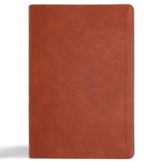 Picture of CSB Giant Print Reference Bible, Digital Study Edition, Burnt Sienna Leathertouch, Indexed