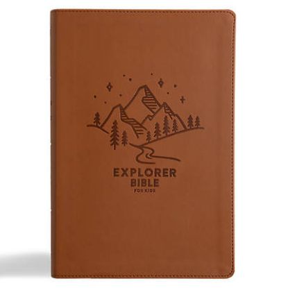 Picture of KJV Explorer Bible for Kids, Brown Leathertouch, Indexed
