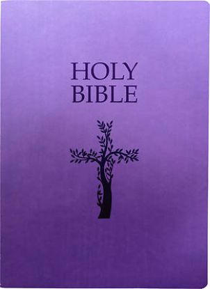 Picture of KJV Holy Bible, Cross Design, Large Print, Royal Purple Ultrasoft