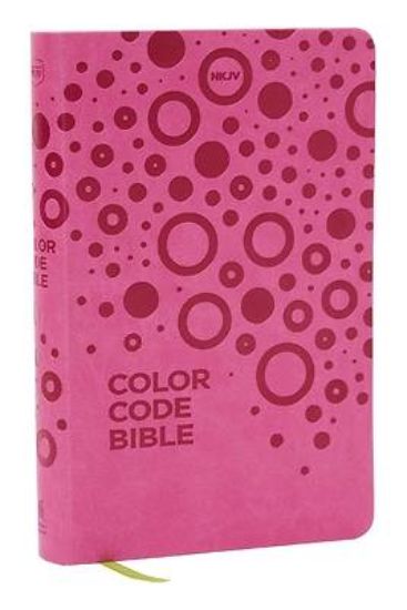 Picture of Nkjv, Color Code Bible for Kids, Pink Leathersoft, Comfort Print