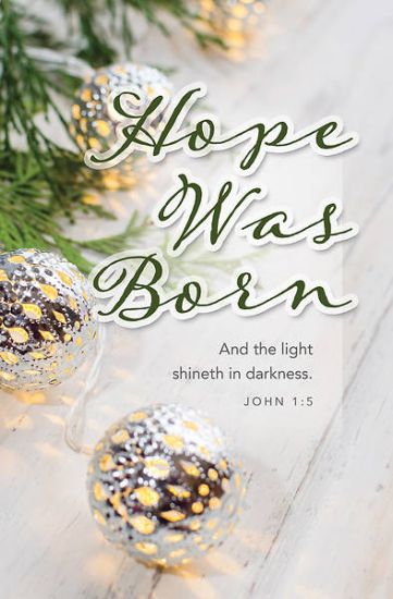 Picture of Hope Was Born Christmas Bulletin Regular