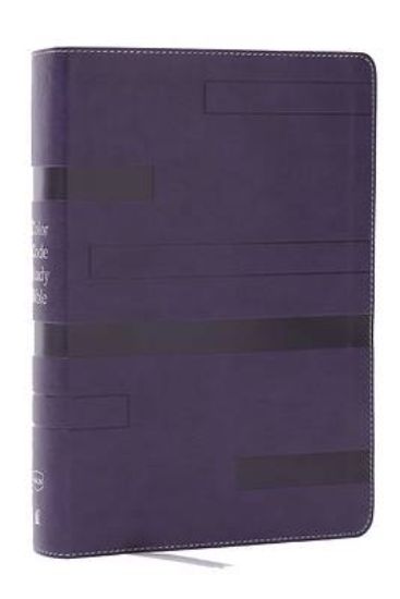 Picture of Color Code Study Bible, Revealing God's Truth Color by Color (Nkjv, Purple Leathersoft, Red Letter, Thumb Indexed)
