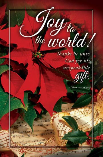 Picture of Christmas Joy to the World Bulletin Regular