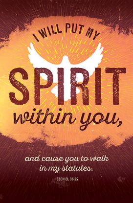 Picture of I Will Put My Spirit Within You Regular Size Bulletin