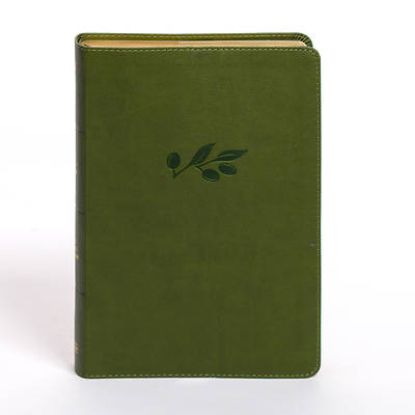 Picture of KJV Personal Size Giant Print Bible, Olive Leathertouch