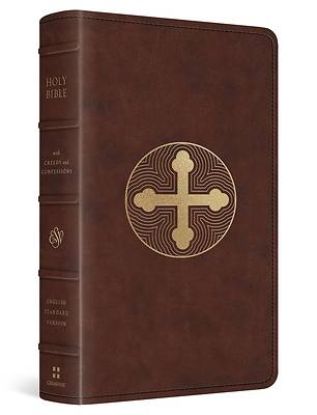 Picture of ESV Bible with Creeds and Confessions (Trutone, Brown, Cross Trefoil Design)