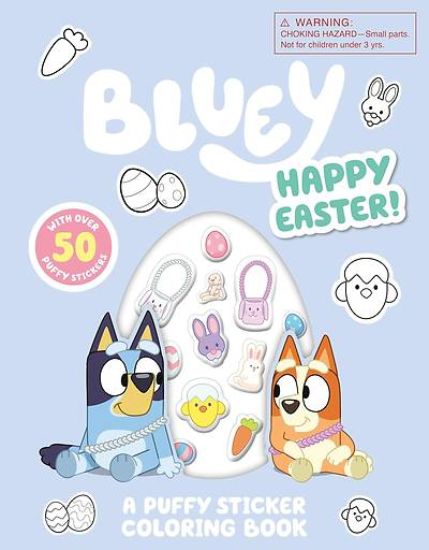 Picture of Bluey Happy Easter! a Puffy Sticker Coloring Book Happy Easter! a Puffy Sticker Coloring Book