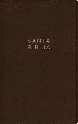 Picture of Nbla, Santa Biblia, Ultrafina, Letra Grande, Tamaño Manual, Leathersoft, Café, Palabras de Jesús En Rojo