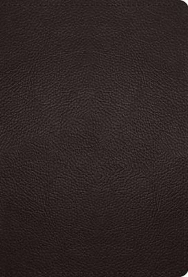 Picture of ESV Large Print Compact Bible, Red Letter (Buffalo Leather, Deep Brown)
