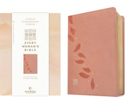 Picture of NLT Every Woman's Bible, Filament Enabled (Leatherlike, Pink Petals, Red Letter)