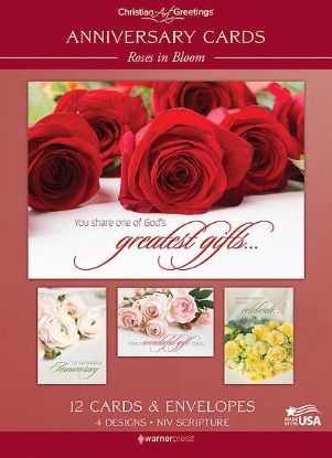 Picture of Anniversary Roses in Bloom - Box of 12