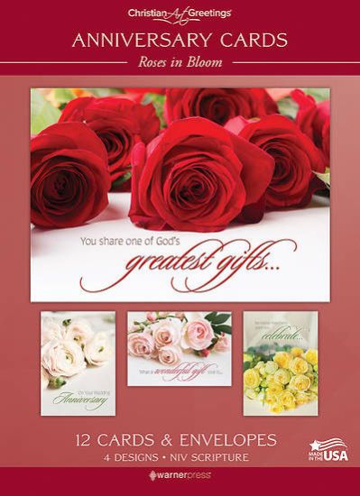 Picture of Anniversary Roses in Bloom - Box of 12
