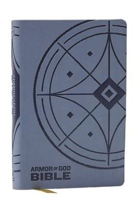 Picture of NKJV Armor of God Bible, Blue/Gray Leathersoft (Children's Bible, Red Letter, Comfort Print, Holy Bible)