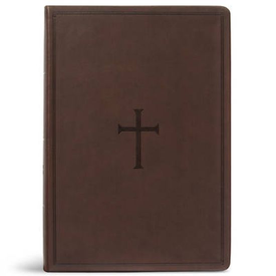Picture of CSB Super Giant Print Reference Bible, Brown Leathertouch, Value Edition