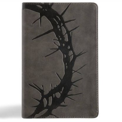 Picture of NASB Large Print Personal Size Reference Bible, Charcoal Leathertouch, Indexed