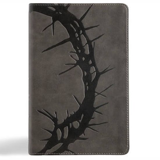 Picture of NASB Large Print Personal Size Reference Bible, Charcoal Leathertouch, Indexed