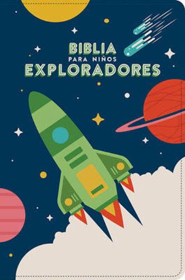 Picture of Rvr 1960 Biblia Para Niños Exploradores, Azul Cósmico Símil Piel